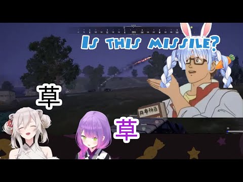 Botan and Towa Burst Their Laugh off After Got Hit by "Missile" [Hololive]