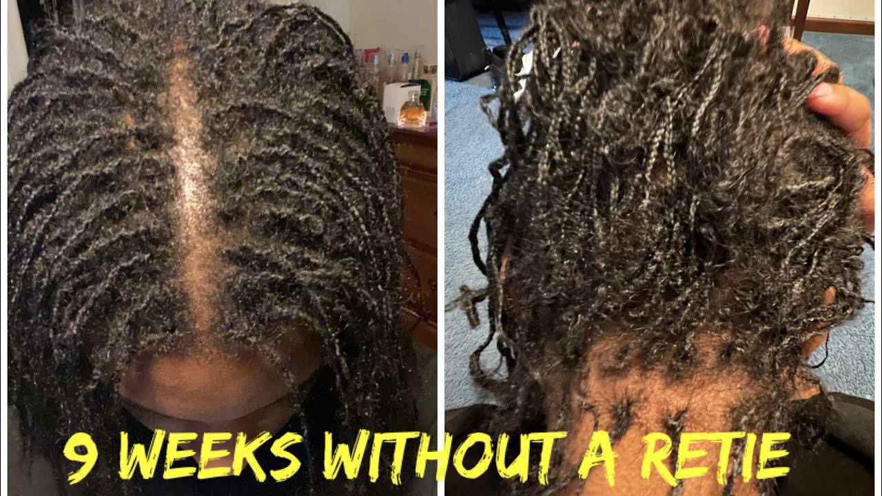 Microlocs | Braidlocs | 9 weeks without a retie | what to expect