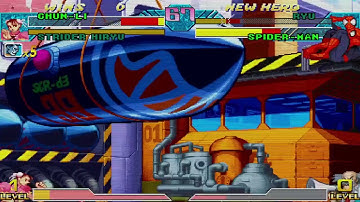 Marvel vs. Capcom - Chun-Li, Strider Hiryu vs. Ryu, Spiderman