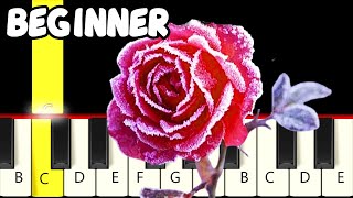 Es ist ein Ros Entsprungen - Christmas - Very Easy & Slow Piano Tutorial - Beginner