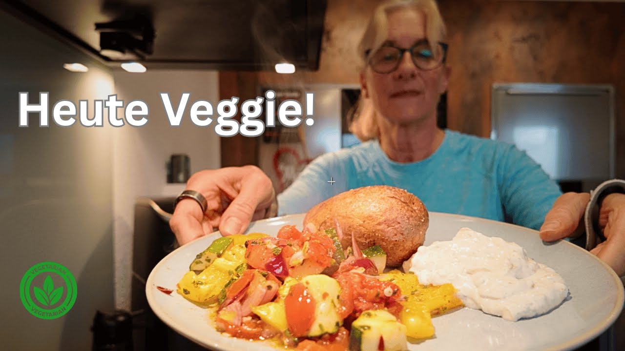 Airfryer Ofenkartoffel & Grillgemüse – gesund & super einfach