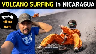 SURVIVING EXTREME VOLCANO BOARDING IN NICARAGUA 🇳🇮 || Indian in Central America