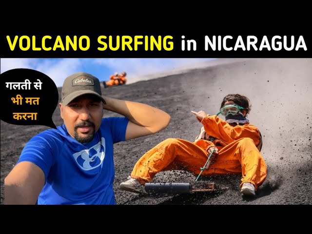 SURVIVING EXTREME VOLCANO BOARDING IN NICARAGUA 🇳🇮 || Indian in Central America class=