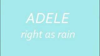 adele - right as rain chords