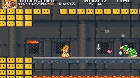 Play as Princess Peach - Super Mario Bros. Crossover 3