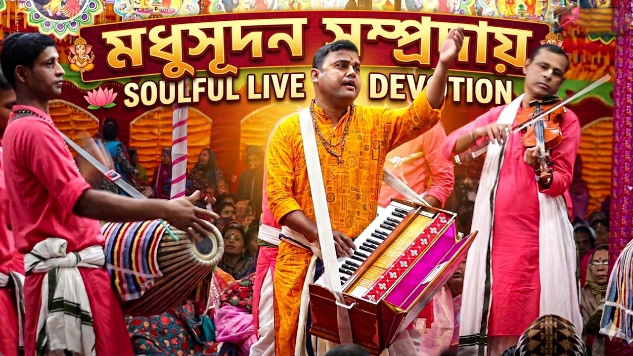 যম যমাট কির্তন শ্রী শ্রী মধুসূদন সম্প্রদায়। অসাধারন এক নাম কির্তন । রাধে রাধে।