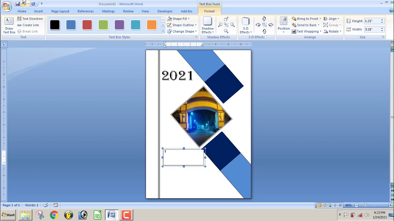 Cover page design in MS Word| ms word Hindi| tutorials