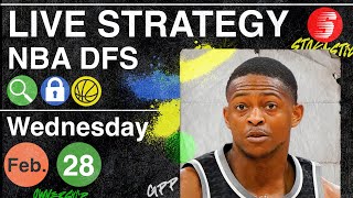 NBA DFS Strategy Wednesday 2\/28\/24 | DraftKings \& FanDuel NBA Lineup Picks