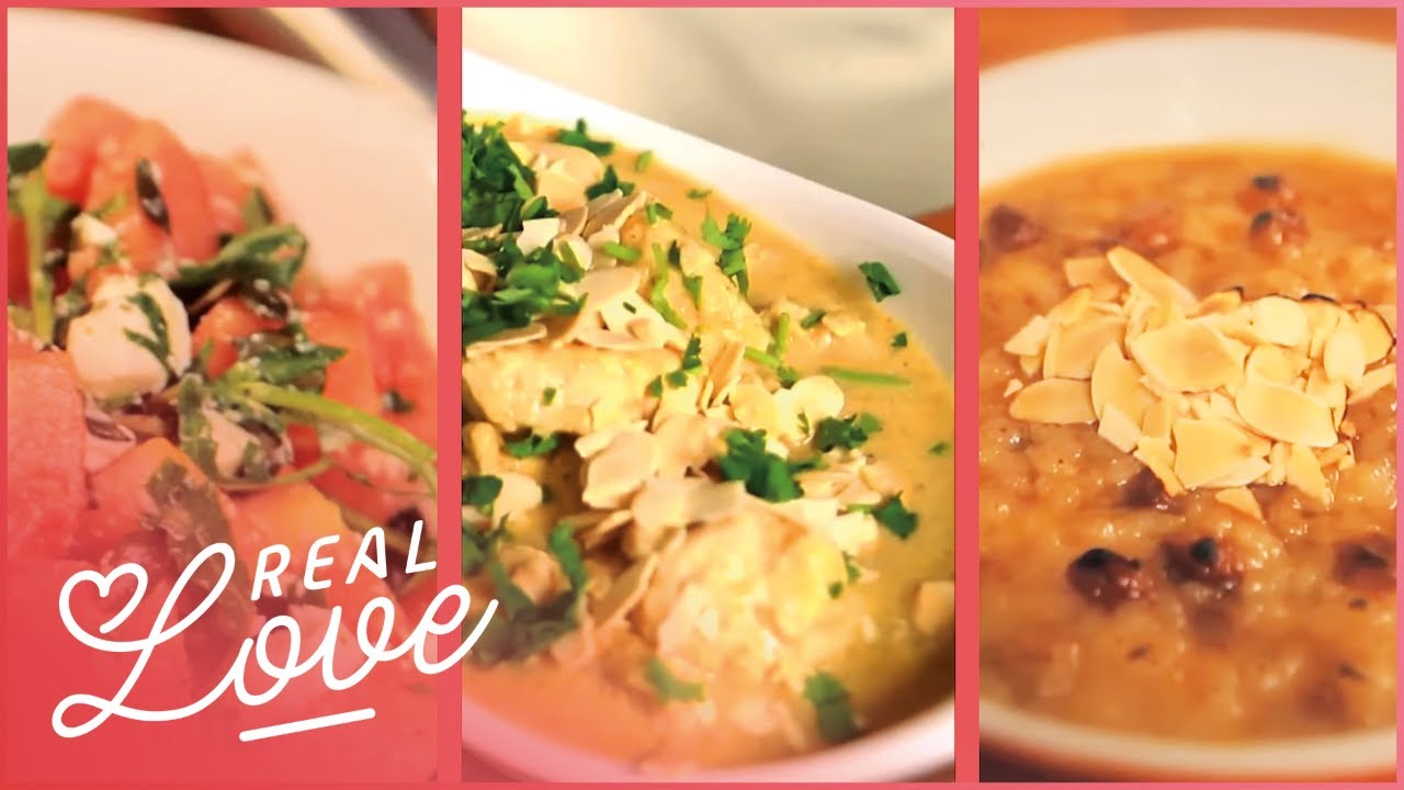 Valentine's Date Night Ideas | How To Make Skinny Chicken Korma & Hazelnut Rice Pudding | Real Love