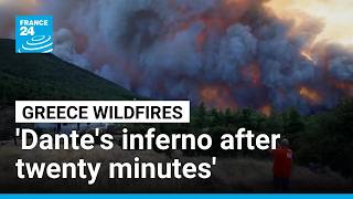 In blazing Greece, anger grows among residents forced to evacuate • FRANCE 24 English