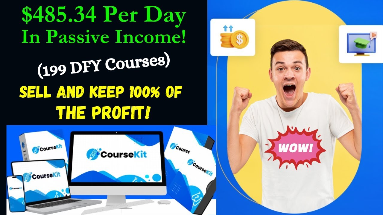 CourseKit Review + Bonuses | Earn $485+ Per Day In PASSIVE Income - YouTube