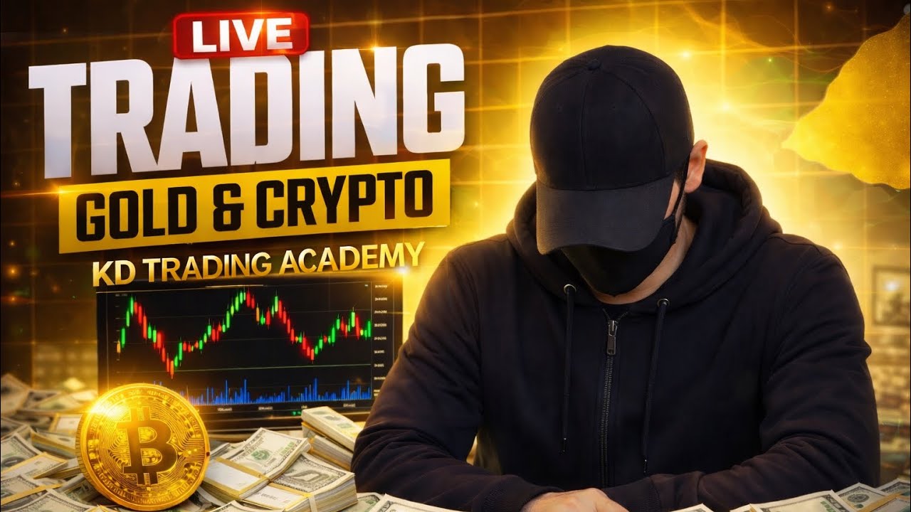    LIVE GOLD & CRYPTO TRADING 🔴 | KD TRADING ACADEMY