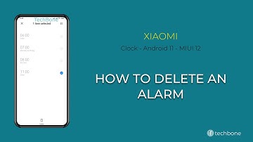 How to Delete an Alarm - Xiaomi - Clock App [Android 11 - MIUI 12]