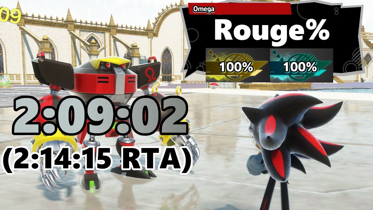 Shadow Generations Speedrun: 100% in 2:09:02 (2:14:15 RTA)