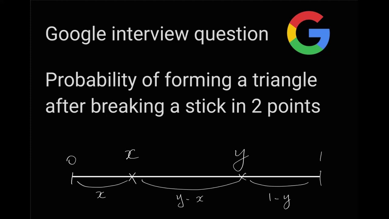 Triangle by breaking stick at 2 points