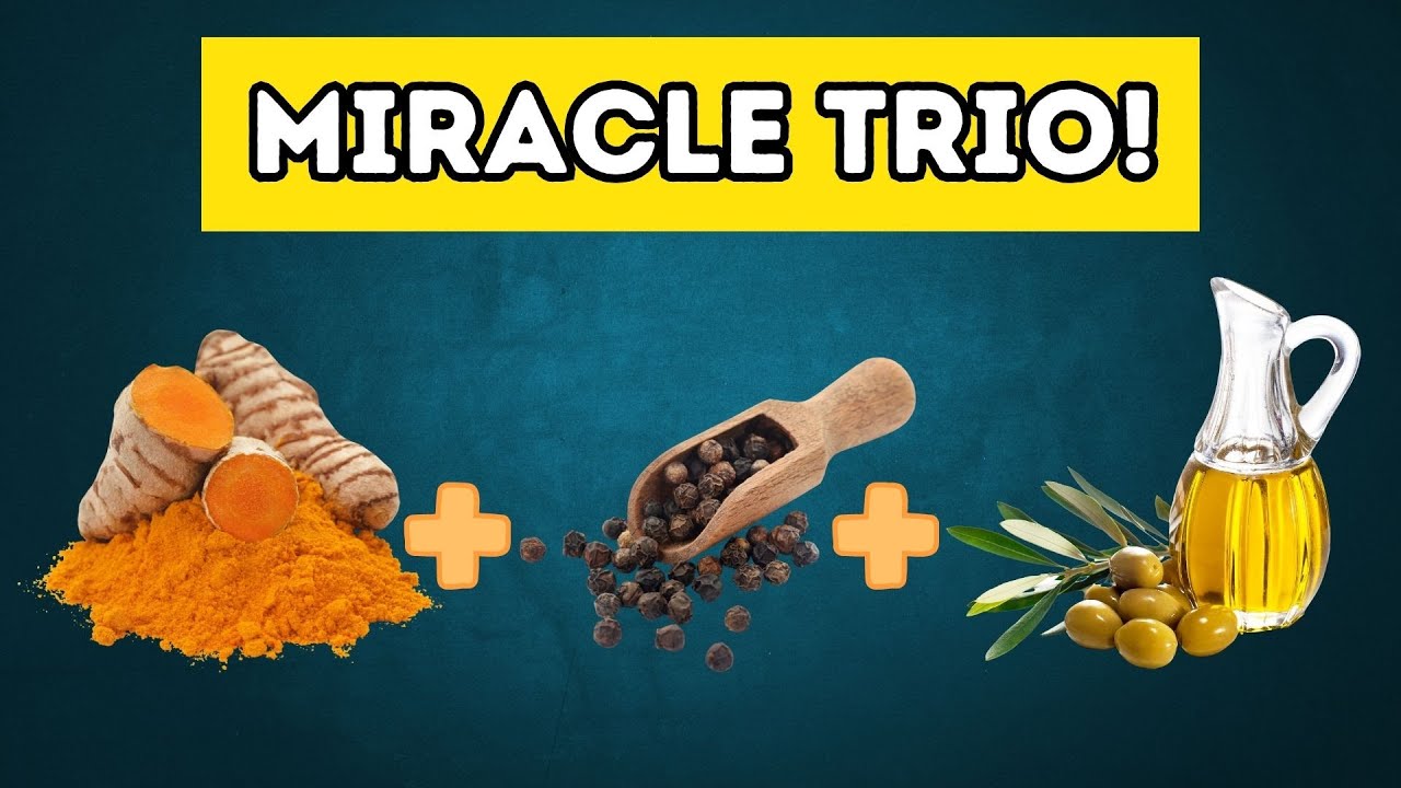 MIRACLE TRIO!! Turmeric Black Pepper Olive Oil RECIPE YouTube