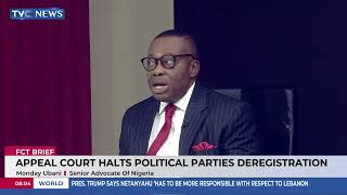 Court Cannot Deregister Any Political Party — Only INEC Has That Power | Monday Ubani, SAN on TVC