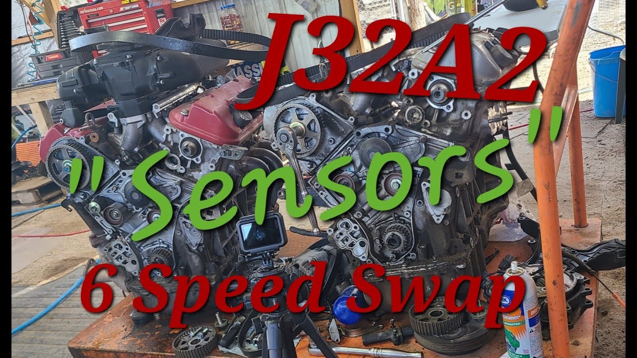 Honda J Series J32A2 6 Speed Swap | Cam/Crank Sensors & Gears - YouTube