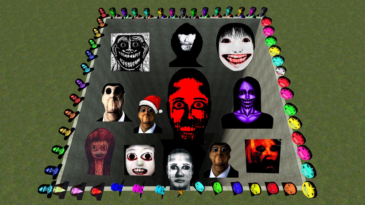 Too Much Nico Nextbots and Selene , Oubunga, Selene, Kuchisake Nextbots in the Deep | Garry's Mod