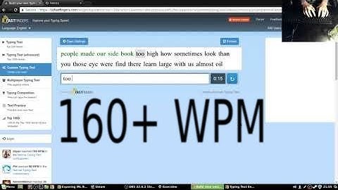 My Best Speed On 10fastfingers | 160+ WPM