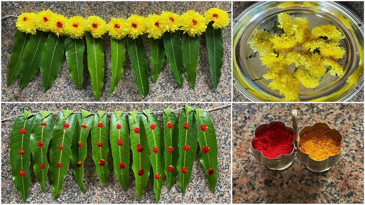 Mango Leaves Thoranam Ideas