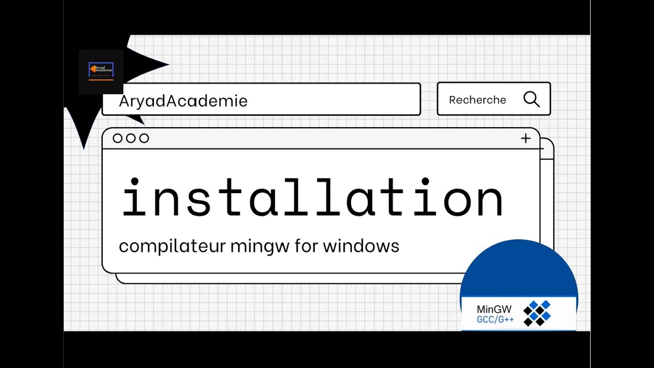 installation de mingw sur windows avec AryadAcademie - YouTube