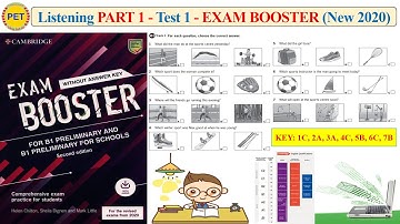 EXAM BOOSTER - Listening Part 1 Test 1 (2020 + Transcript + Key)