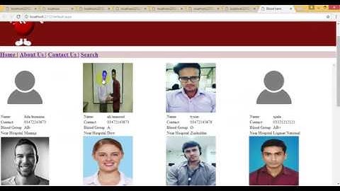 Blood Bank Management System software Student semester project(ASP.NET C# , SQL 2014) || part-5