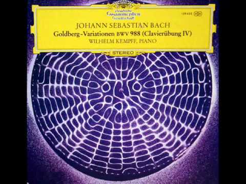 Bach / Wilhelm Kempff, 1969: Goldberg Variations, ...
