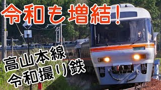 【令和も増結！】特急ワイドビューひだとさわやかウォーキング臨時列車！飛騨一ノ宮にて