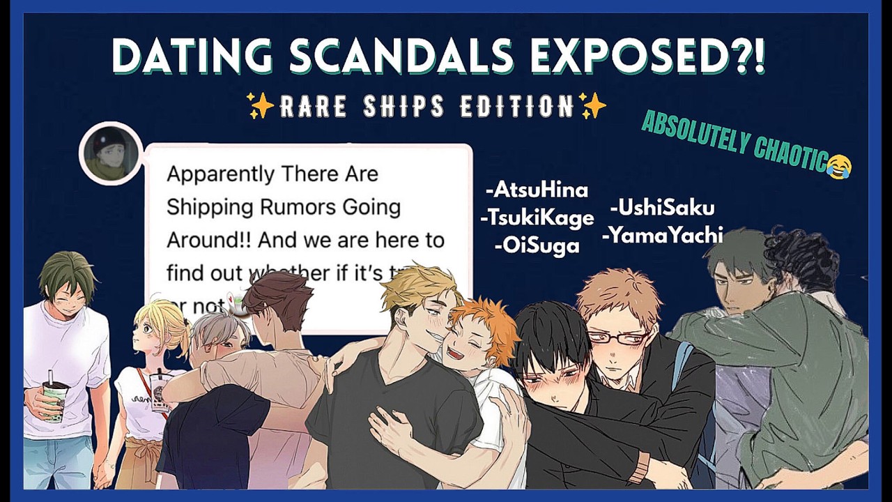 EXPOSING DATING SCANDALS in Haikyuu (messy!) | Rare Ships Edition✨ | Haikyuu Texts
