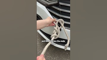 How to tie a tow rope.#driving #skills #tips #knowledge #fpy