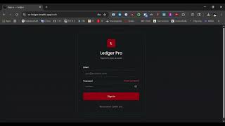 Ledger Pro – Accounting & Financial Management System Demo