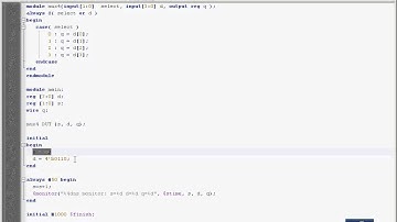 計算機結構：以 Verilog 設計多工器，Icarus 執行 -- CoVerilogMux.avi