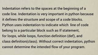 Python Indentation Level: 1 Problem: 1