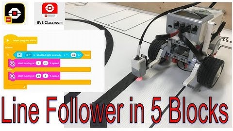 EV3 Classroom Line Follower in 5 Code Blocks