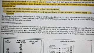 Lennox Error Code E150