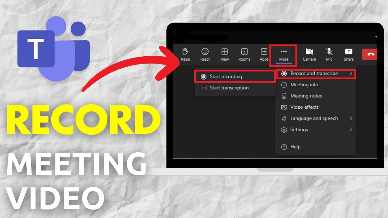 How To Record The Video On Microsoft Teams - YouTube
