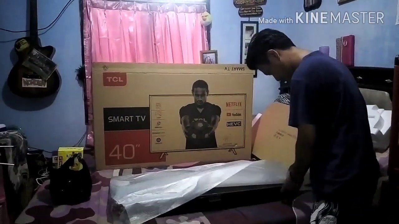 Unboxing Smart TV Termurah 2018 TCL SMART TV 40S62 ( Dapat Tanda tangan Neymar )