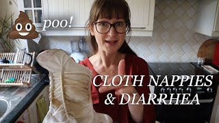 DIARRHEA & CLOTH NAPPY ROUTINE | POO EVERYWHERE VLOG | ALINA GHOST