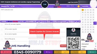 CS401 | Final Term | Computer Architecture and Assembly Language Programming | Ninja Study