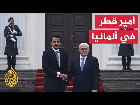 أمير قطر يبحث مع الرئيس الألماني التطورات بالأراضي الفلسطينية