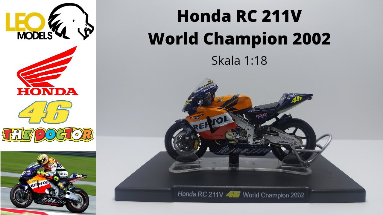 1/18 moto bike HONDA RC 211V #46 Test Suzuka 2001 Valentino Rossi - Miniaturas coleccion a escala