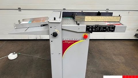 Automatic digital card creasing and perforating machine - Morgana Autocreaser 708202 - Gab Supplies