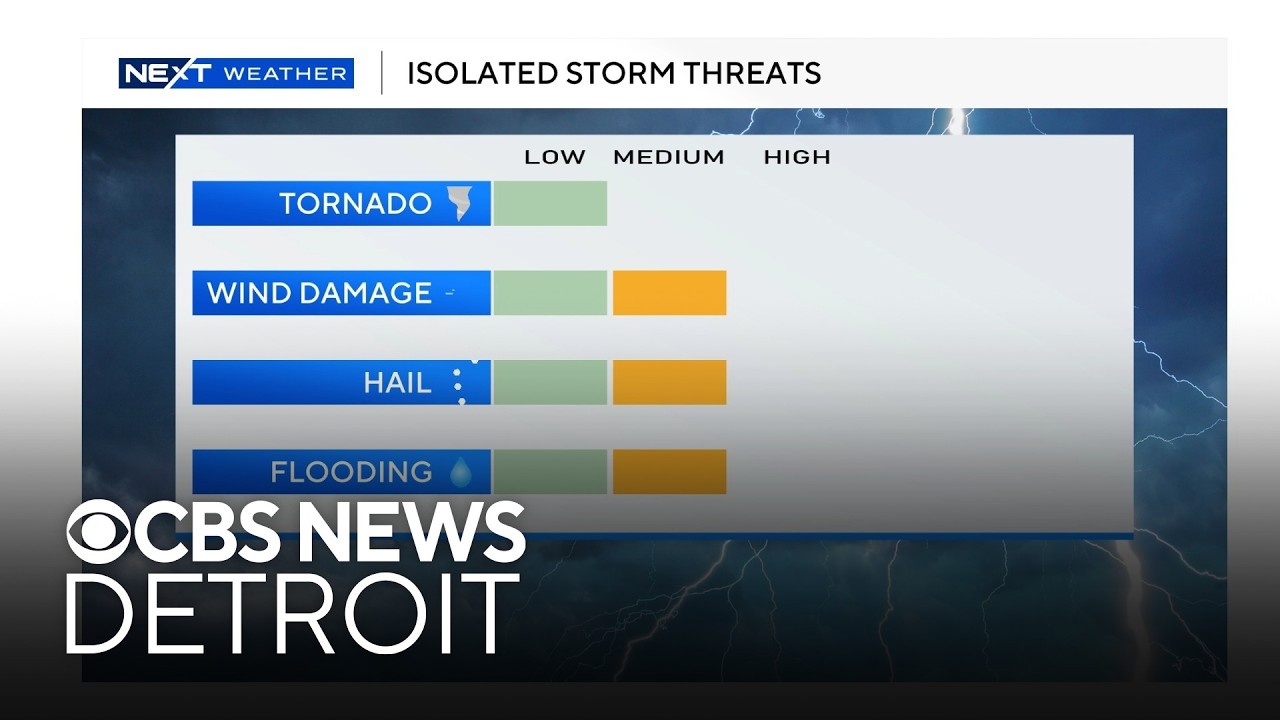 Warmer temperatures on Tuesday to fire up strong storms - YouTube