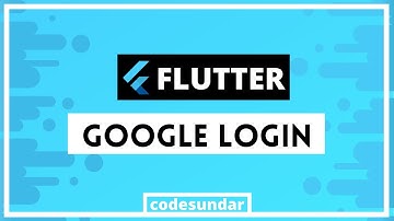 Flutter Google Sign In with Example | Flutter 2.0+ | codesundar