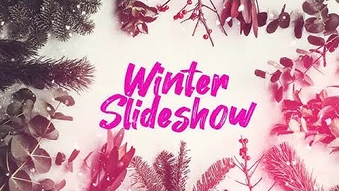 Winter Holiday Slideshow Premiere Pro Templates