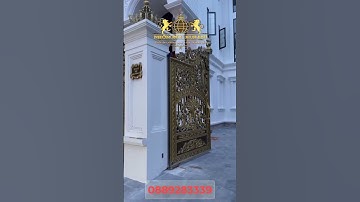 Lắp Đặt Cổng Nhôm Đúc Tuyệt Đẹp Cho Biệt Thự Anh Nguyễn Trung Kiên Tại Bắc Ninh