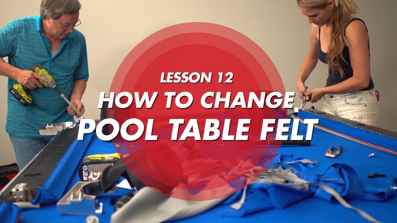 Billiard Tutorial: How to change your pool cloth!!! - YouTube