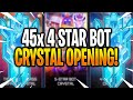 *NEW* 45x 4 STAR BOT CRYSTAL OPENING! - Transformers: Forged To Fight